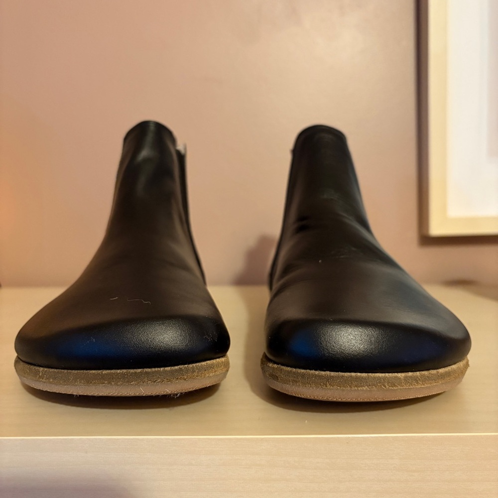 Groundz Handmade Leather Clay Chelsea Boots Shoes Barefoot Earthing Black 38 - Picture 6 of 12